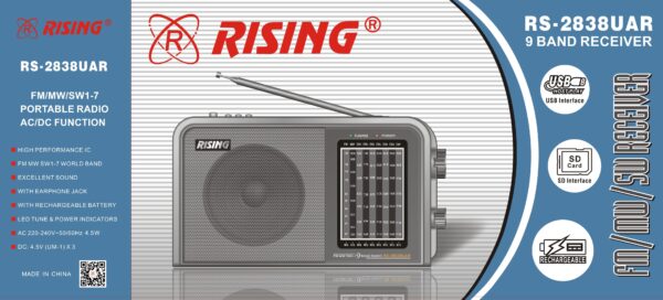 FM/MM/SW1-7 Portable Radio RS-2838UAR