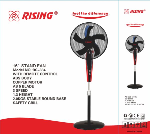 16 Inch Stand Fan RS-334