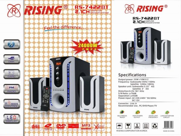 2.1Ch Computer Speaker System RS-7422BT