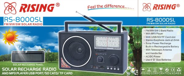FM/MW/SW Solar Radio RS-8000SL