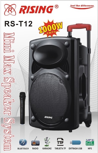 Mini Max Portable Trolley Speaker System with Bluetooth RS-T12